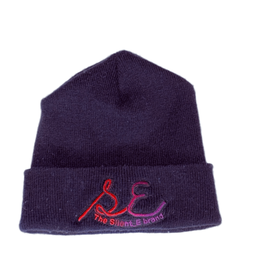 Silent_E SE Logo Embroidery Beanie black