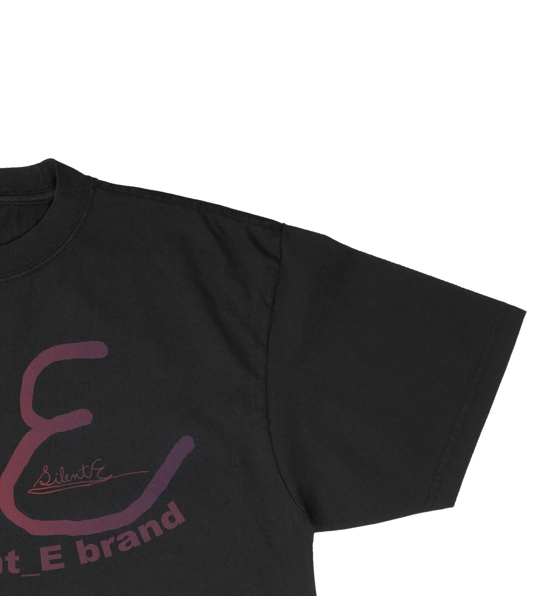 Silent_e_brand_original_logo_closeup_black_tee